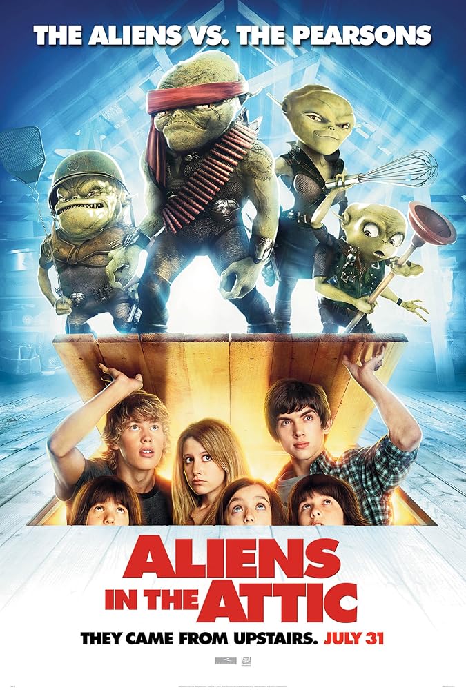 دانلود فیلم بیگانگان زیرشیروانی Aliens in the Attic 2009 دوبله فارسی