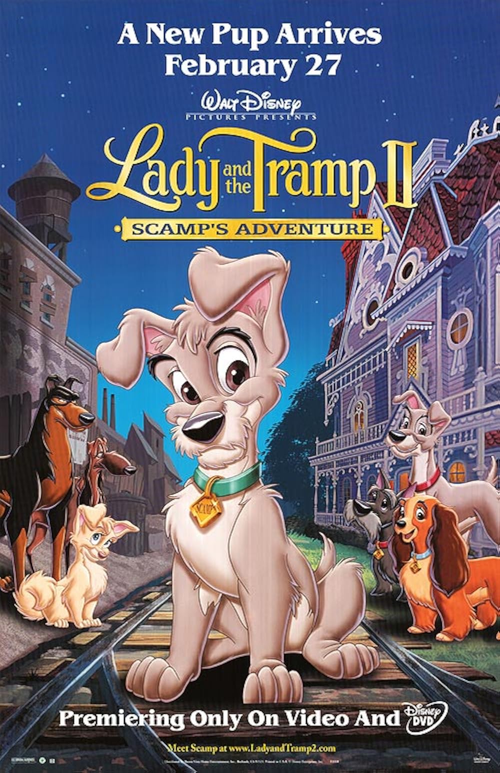 دانلود انیمیشن بانو و ولگرد 2 Lady and the Tramp II: Scamp’s Adventure 2001 دوبله فارسی