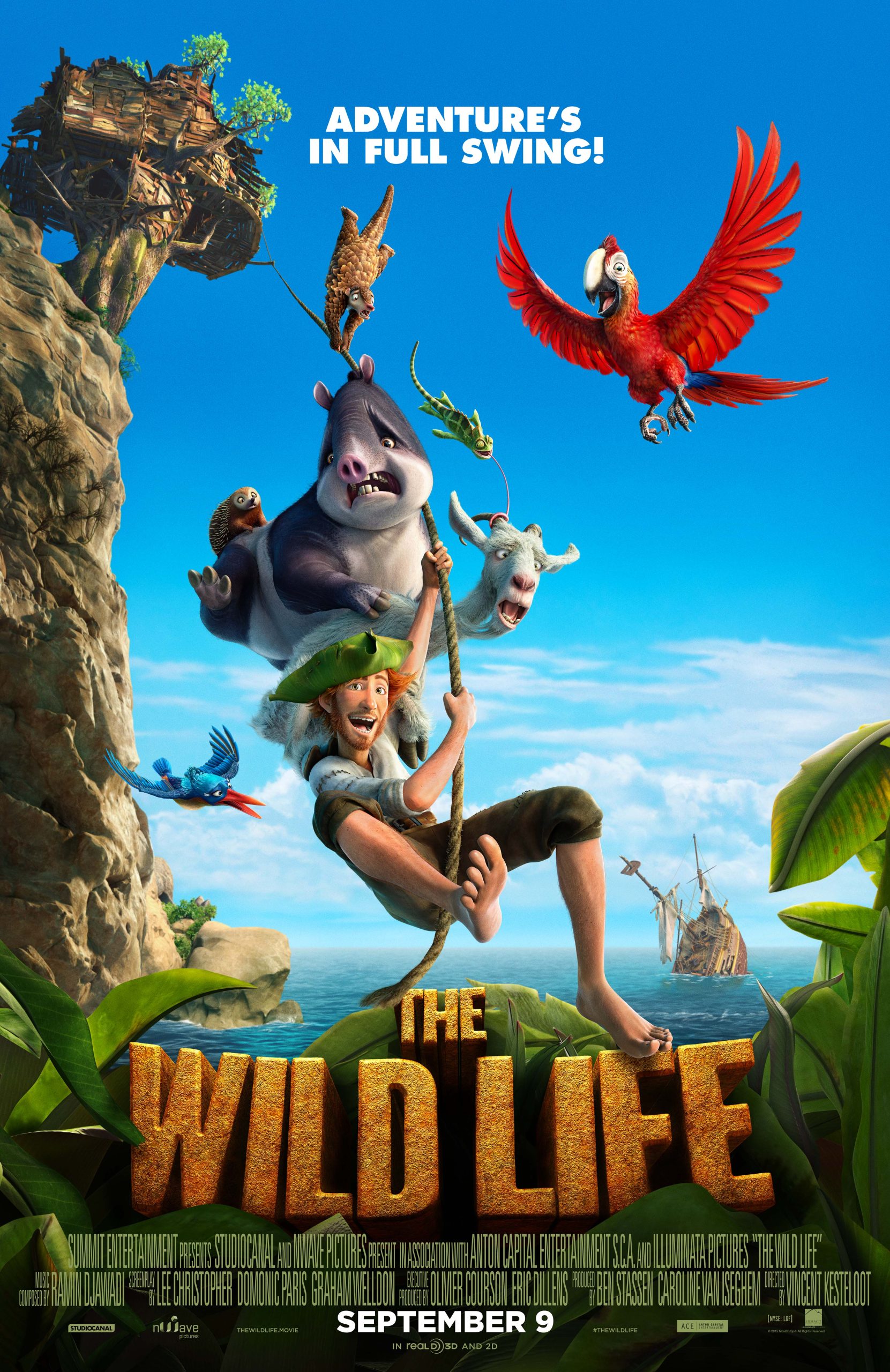 دانلود فیلم رابینسون کروزو The Wild Life 2016 با دوبله فارسی