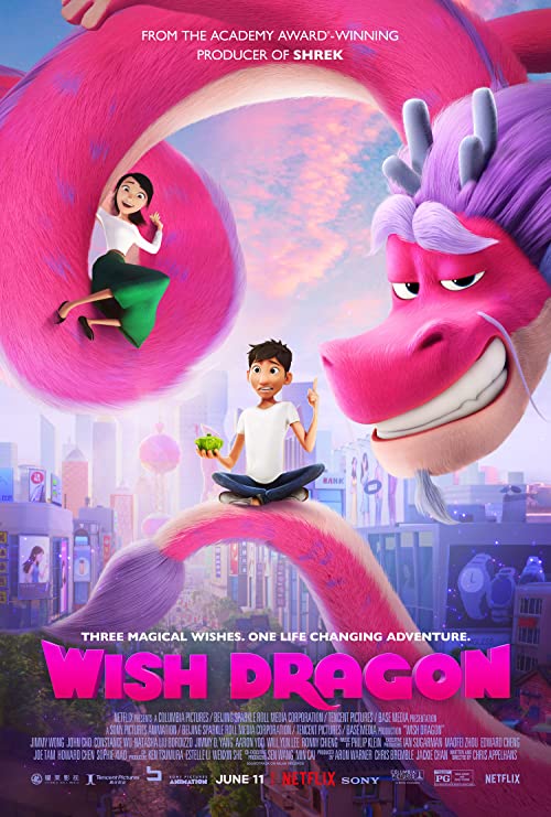دانلود انیمیشن اژدهای آرزوها Wish Dragon 2021 دوبله فارسی